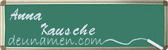Anna Kausche Visitenkarte